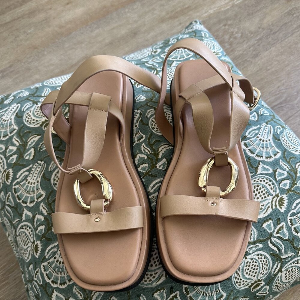 Zara Leather Strappy Sandals
